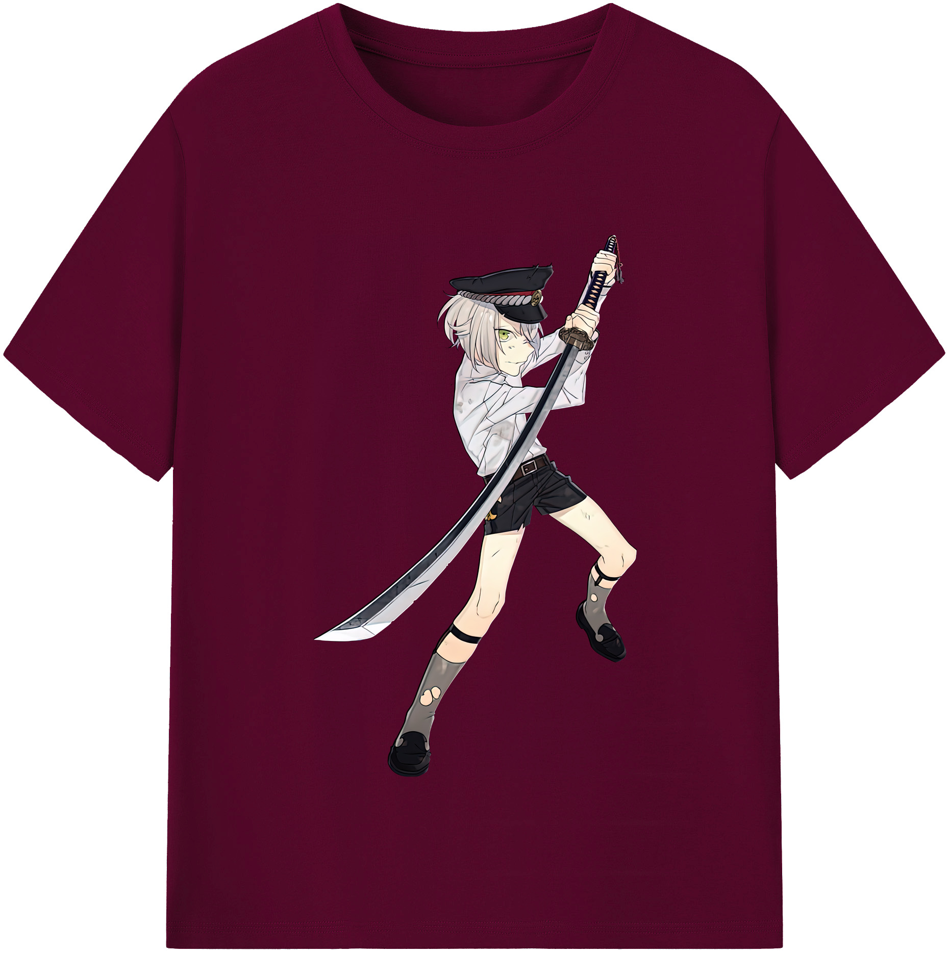 （画像用） 刀剣乱舞 Touken Ranbu レディースカジュアルプリントTシャツ（綿100％）